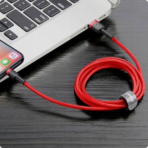 Kabel Baseus USB - Apple Lightning 2 m czerwony