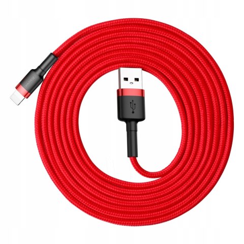 Kabel Baseus USB - Apple Lightning 2 m czerwony