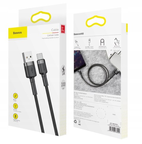 Kabel Baseus USB - USB typ C 1 m czarny