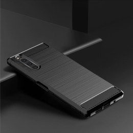 Elastyczne etui pokrowiec Carbon Case do Sony Xperia 5 czarny