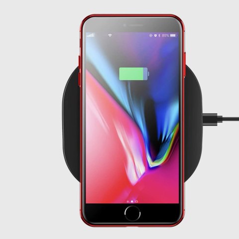 Żelowy pokrowiec etui z metaliczną ramką do iPhone 8 Plus / iPhone 7 Plus czarny