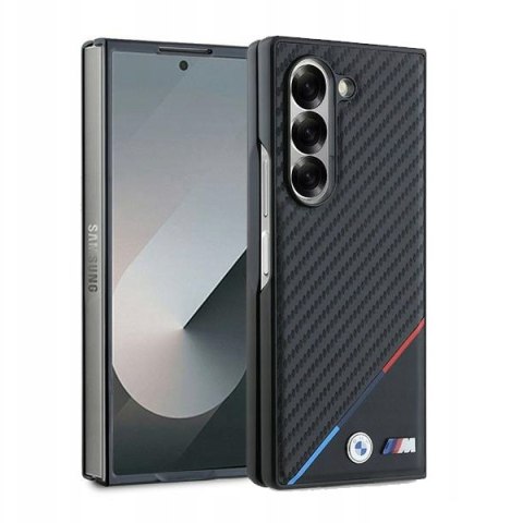 Ekskluzywne etui BMW do Galaxy Z Fold 6 - Carbon Tricolor Line Braders