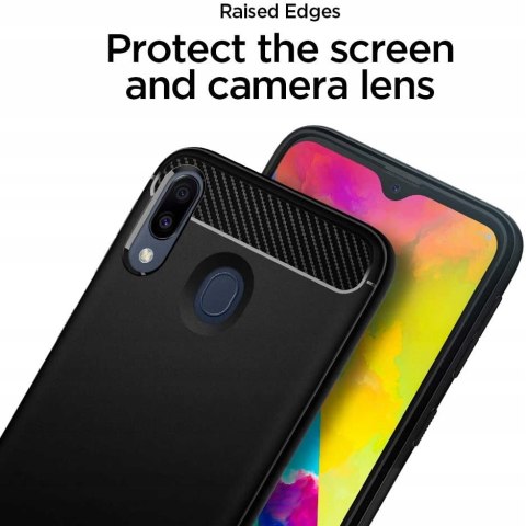 Etui Plecki Spigen do Samsung Galaxy M20 Etui czarny