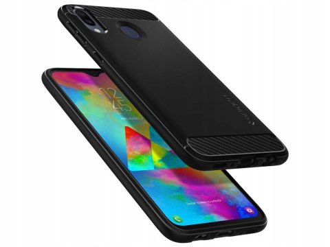 Etui Plecki Spigen do Samsung Galaxy M20 Etui czarny