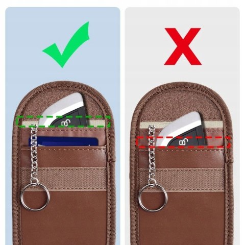 Etui antykradzieżowe RFID do kluczyków samochodowych - pokrowiec