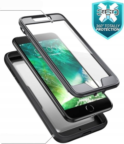 Etui i-Blason Magma do iPhone 8 Plus / 7 Plus - pancerne, z szybą i klipsem