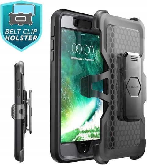 Etui i-Blason Magma do iPhone 8 Plus / 7 Plus - pancerne, z szybą i klipsem