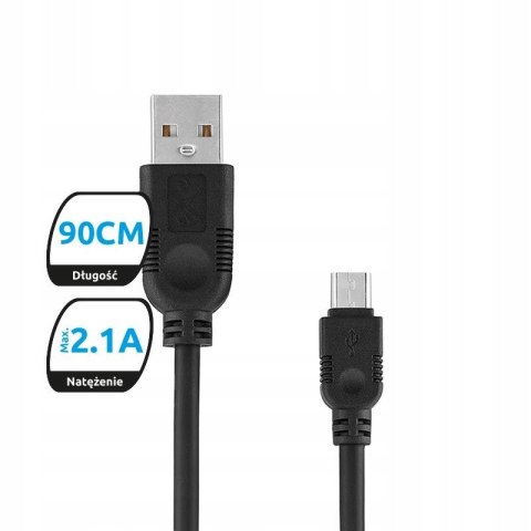 Mocny kabel USB-C do ładowania telefonu - przewód długość 0,9 m Braders
