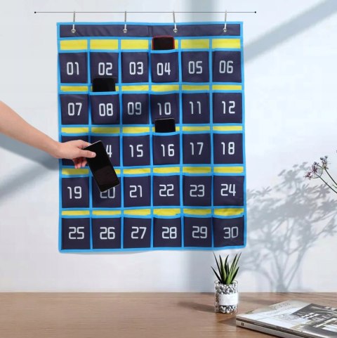 Numerowany Uchwyt Na Telefon Komórkowy Do Klas Organizer Kieszeń Na Telefon
