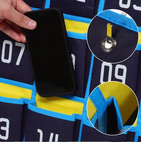 Numerowany Uchwyt Na Telefon Komórkowy Do Klas Organizer Kieszeń Na Telefon