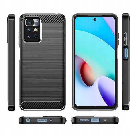 Case Carbon + Szkło Ochronne do Xiaomi Redmi 10