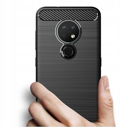 Etui Carbon Case do Nokia 7.2 / Nokia 6.2 Czarny