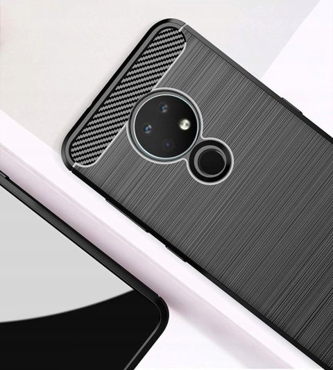 Etui pancerne Carbon + szkło do Nokia 6.2 / 7.2