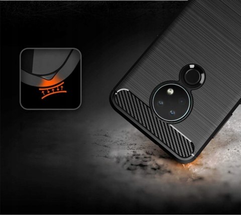 Etui pancerne Carbon + szkło do Nokia 6.2 / 7.2