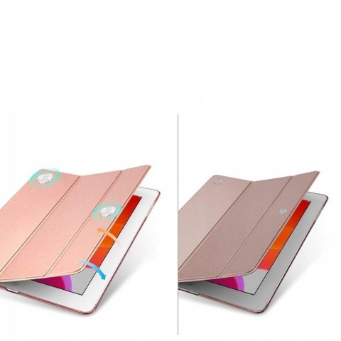 Różowe etui z klapką do Apple iPad 10.2 cala 7 generacji 2019 / 2020 / 2021