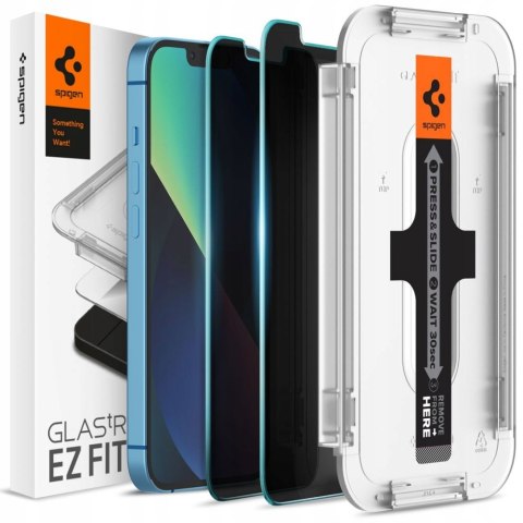 Szkło 2x Spigen EZ PRIVACY do iPhone 13 / 13 Pro / 14