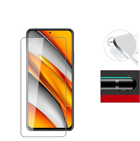 Szkło Płaskie 9H Hartowane do Xiaomi Poco F3