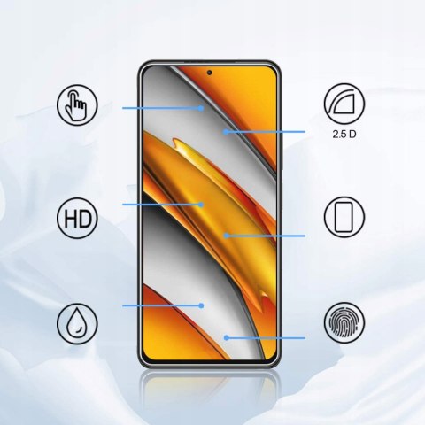 Szkło Płaskie 9H Hartowane do Xiaomi Poco F3