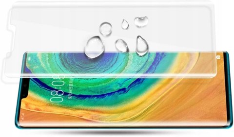 Szkło Zaokrąglone + Lampa UV do Huawei Mate 30 Pro