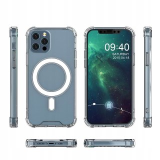 Etui Clear Magnetic + szkło do iPhone 12 / 12 Pro