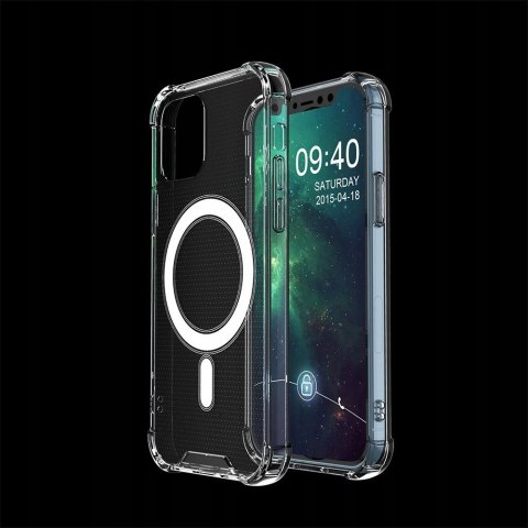 Etui Clear Magnetic + szkło do iPhone 12 / 12 Pro