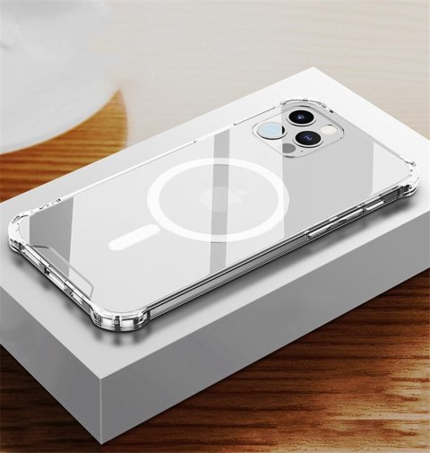 Etui Clear Magnetic + szkło do iPhone 12 / 12 Pro