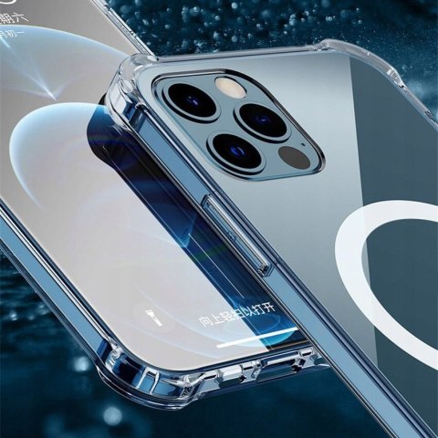 Etui Clear Magnetic + szkło do iPhone 12 / 12 Pro