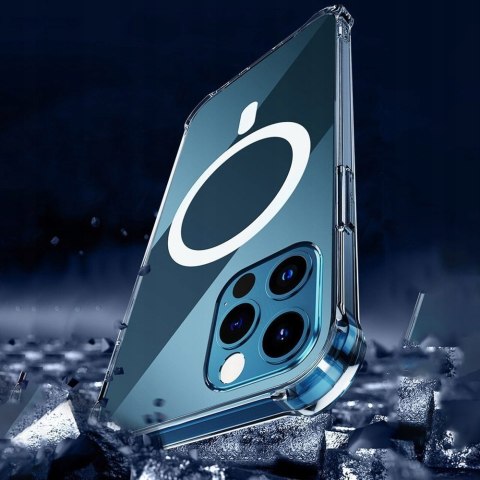 Etui Clear Magnetic + szkło do iPhone 12 / 12 Pro
