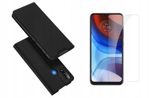 Etui z Klapką + Szkło do Motorola E7 / E7i Power