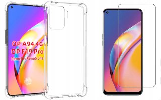 Futerał Żelowy A-shock + Szkło do Oppo Reno 5 Lite