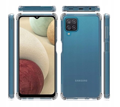 Plecki Clear A-Shock + Szkło do Samsung Galaxy A12