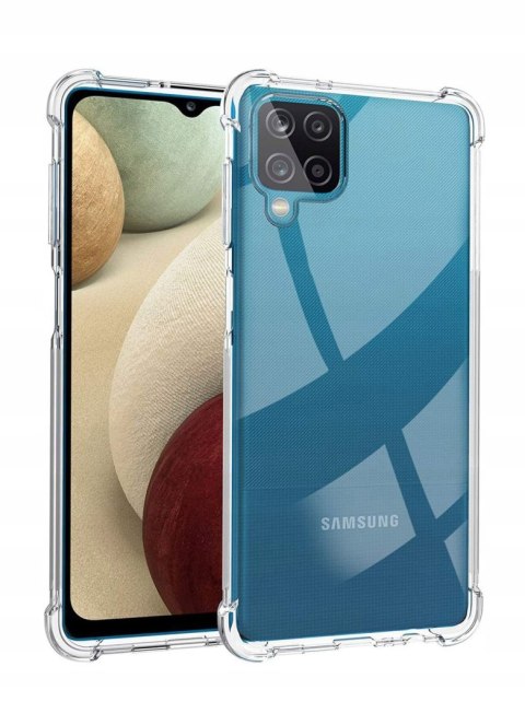Plecki Clear A-Shock + Szkło do Samsung Galaxy A12