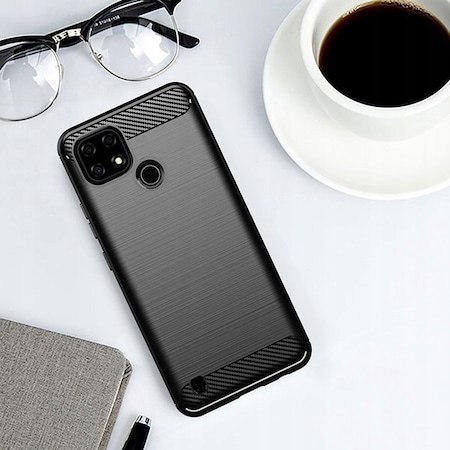 Plecki Karbon Elastyczne + Szkło do Realme C21