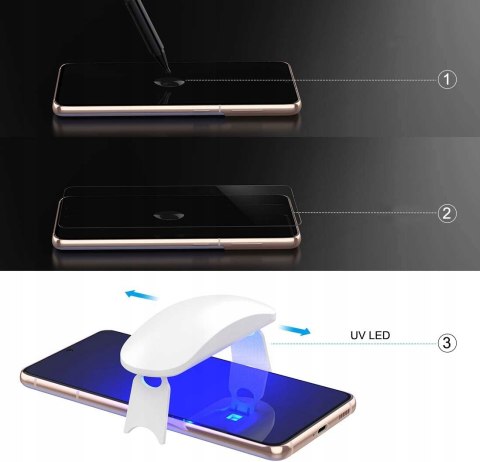 Szkło UV + Lampa do Galaxy S21 Plus / S21 Plus 5G