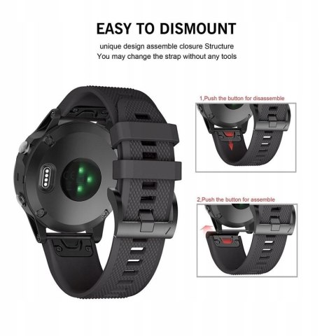 Pasek do Garmin Fenix 5 / 6 / 6 Pro Smooth Braders