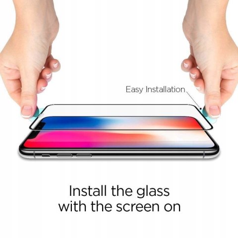 Szkło 9H Spigen Glass Fc do iPhone 11 Pro / XS / X