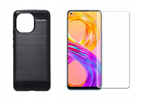 Case Carbon + Szkło do Xiaomi Mi 11 Lite 5G / 4G