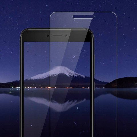 Czarne elastyczne etui + szkło do Xiaomi Redmi 4X