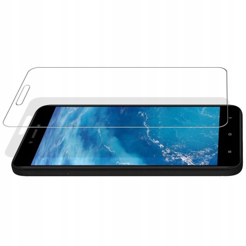 Czarne elastyczne etui + szkło do Xiaomi Redmi 4X