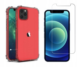 Etui Bezbarwne Anti Shock+ Szkło do iPhone 12 Mini