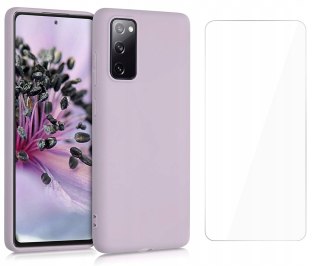 Etui Icon Violet + Szkło do Samsung Galaxy S20 FE