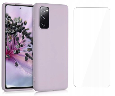 Etui Icon Violet + Szkło do Samsung Galaxy S20 FE