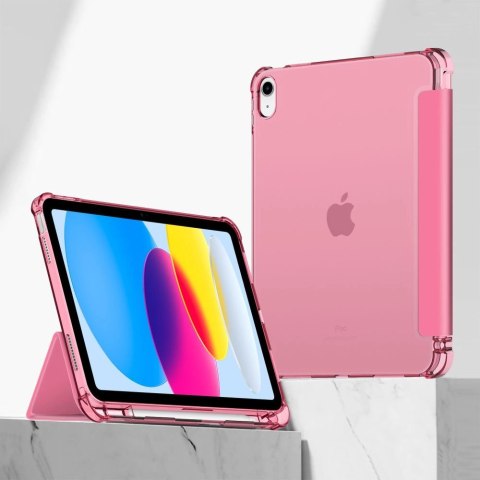 Etui Tech-Protect SC Pen Hybrid na iPad 10 / 2022 - różowe - przezroczyste