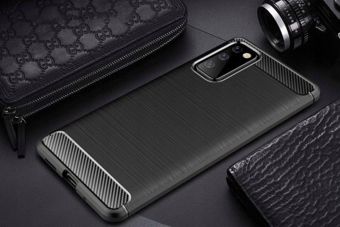 Futterał Carbon + Szkło do Samsung Galaxy S20 FE
