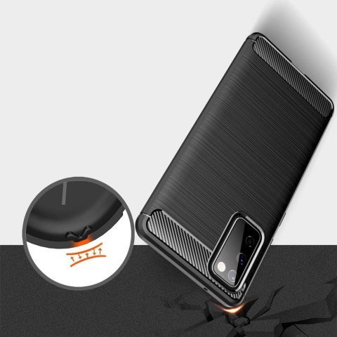 Futterał Carbon + Szkło do Samsung Galaxy S20 FE