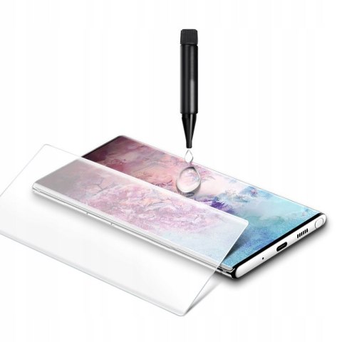 Galaxy Note 10+ Plus Szkło Hartowane UV + LAMPA