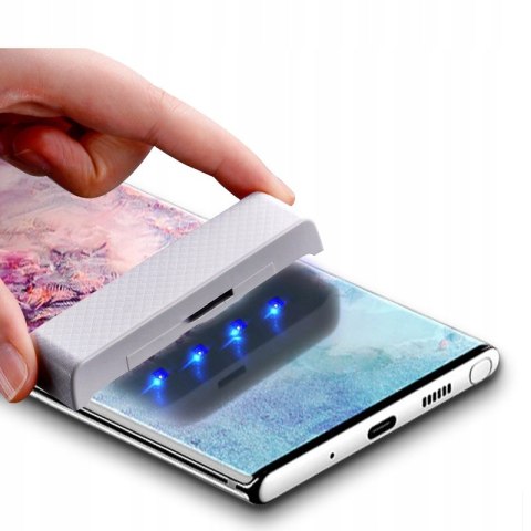 Galaxy Note 10+ Plus Szkło Hartowane UV + LAMPA