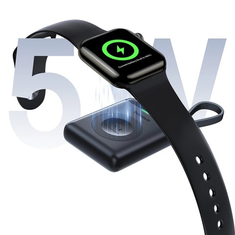Powerbank Baseus EnerFill FW11 5W do Apple Watch z wbudowanym kablem - czarny