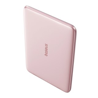 Powerbank Baseus PicoGo AM41 5000mAh 20W Ultra-Slim kompatybilny z MagSafe z kablem Baseus Simple USB-C 60W 30cm - różowy