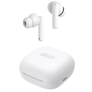 Słuchawki dokanałowe QCY T13 z ANC IPX5 Bluetooth 5.3 - białe